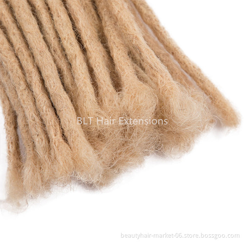 China factory handmade faux dreadlock blonde dreadlock extension 100% human hair dreadlock extensions